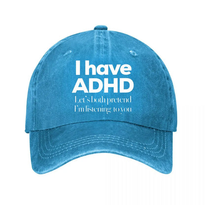 ADHD Pretend Listening Baseball Cap
