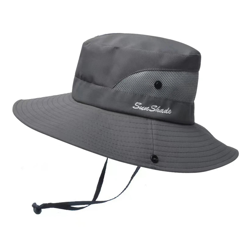 Wide Brim UV Protection Hiking Fishing Bucket Hat