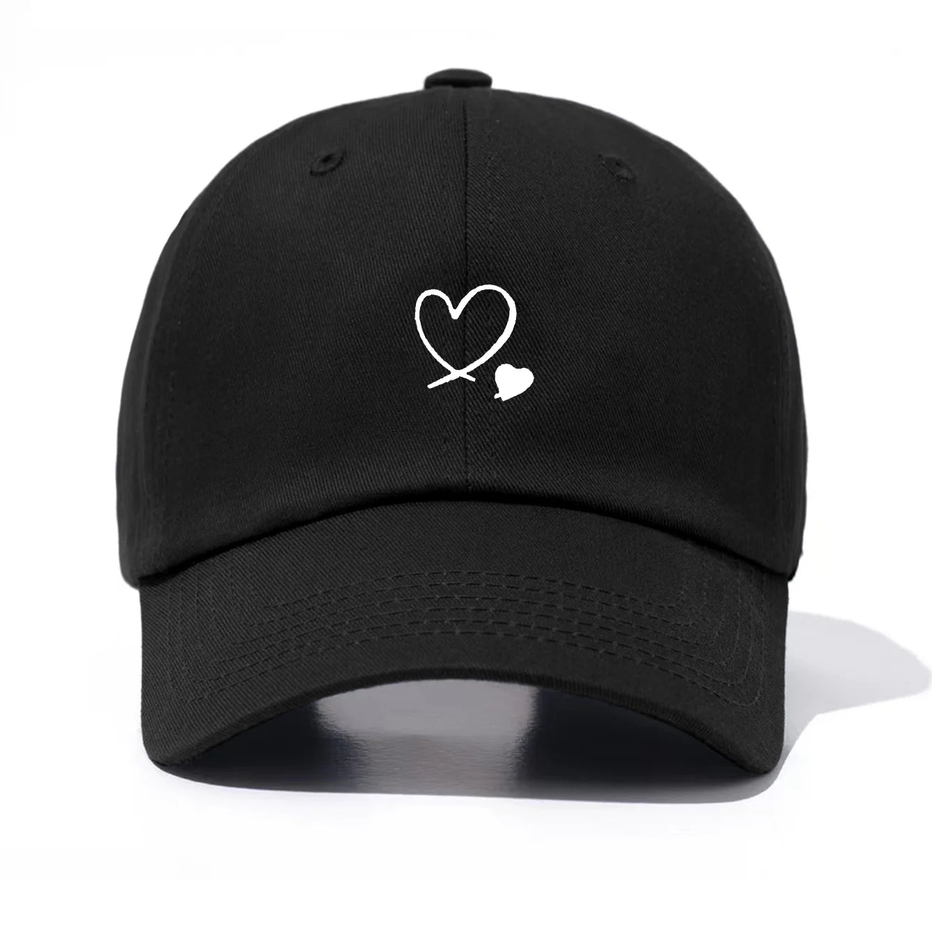 1 Piece Hearts Print Baseball Cap For Men And Women