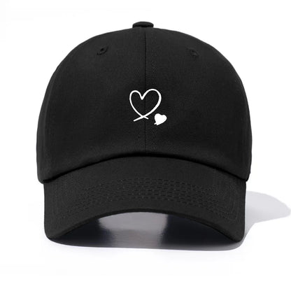 1 Piece Hearts Print Baseball Cap For Men And Women