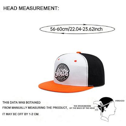 SOWT Embroidered Hip-Hop Skateboarding Snapback Cap