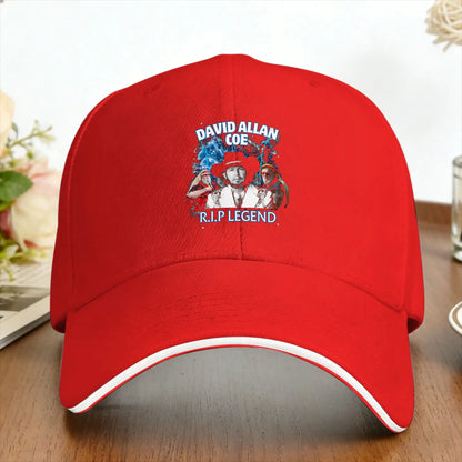 David Allan Coe Memorial Tribute Retro Baseball Cap
