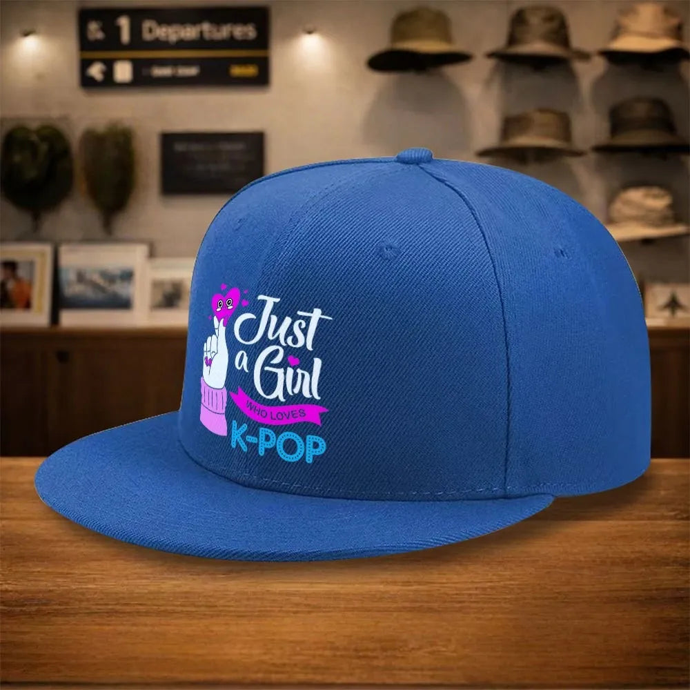 K Pop Finger Heart Snapback Cap
