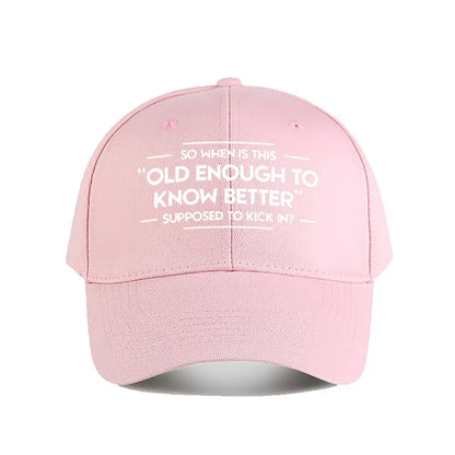Funny Quote Snapback Baseball Cap