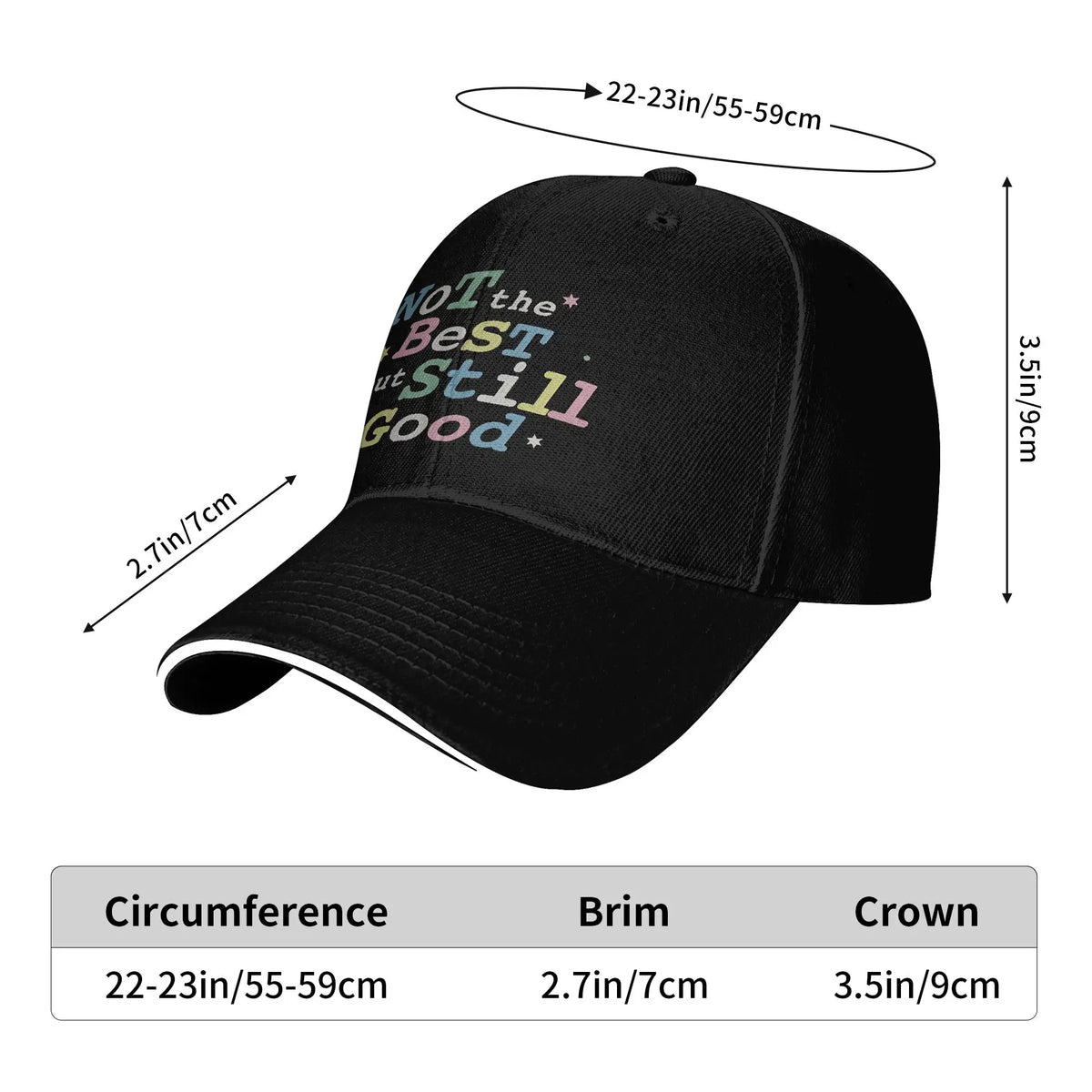 Duang With You Not The Best But Still Good Baseball Cap Hat