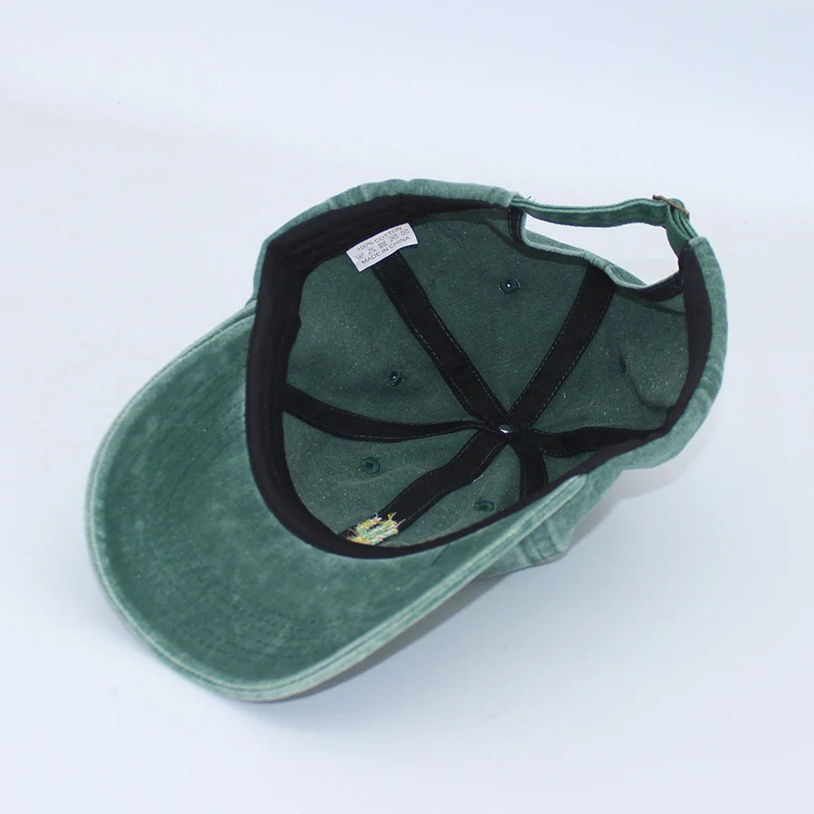 Vintage French Bulldog Embroidered Baseball Cap
