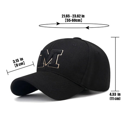 Fashion Men Women Letter Three Dimensional Embroidery Baseball Cap
