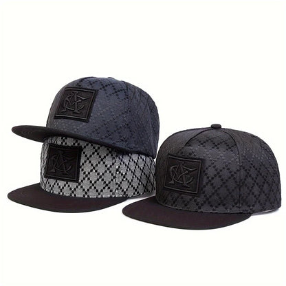 Crocodile Texture PU Leather Unisex Hip-Hop Snapback Cap