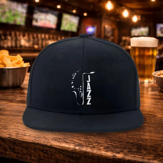 Saxophone Jazz Duckbill Snapback Cap Hat
