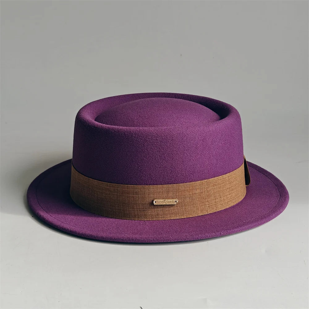 Autumn And Winter Fedora Hat For Women