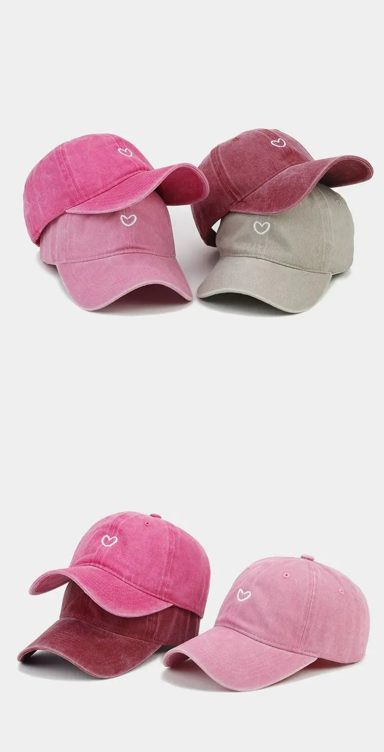 Hat New For Women Men Washed Cotton Baseball Cap Soft Top
