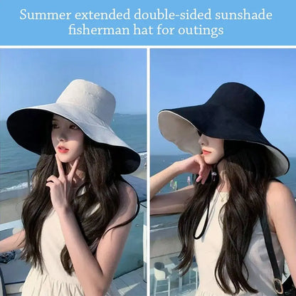 Spring Summer Double Sided Bucket Hat Big