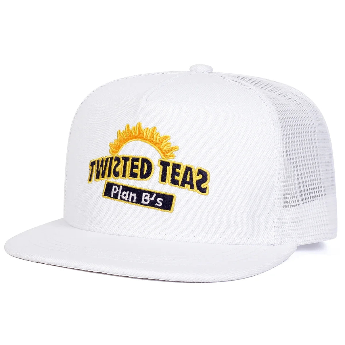 Twisted Teas Embroidered Mesh Snapback Cap