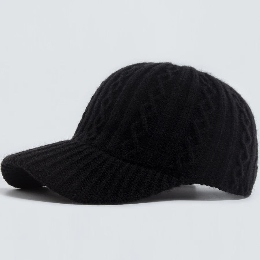 New Knitted Baseball Cap Women Fashion Men