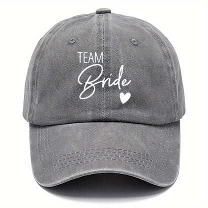 Team Bride Heart Baseball Cap