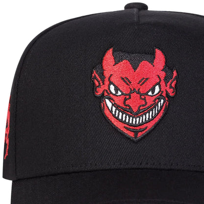 Devil Embroidery Outdoor Baseball Cap