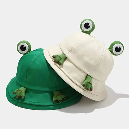 Cute Frog Shaped Cartoon Frog Bucket Hat