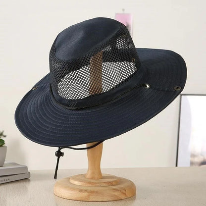 Breathable Mesh Collapsible Outdoor Fishing Bucket Hat