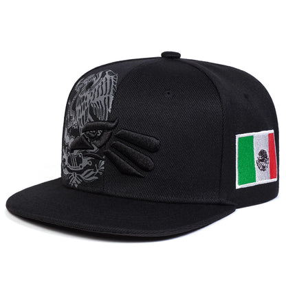 Eagle Embroidered Hip Hop Snapback Cap