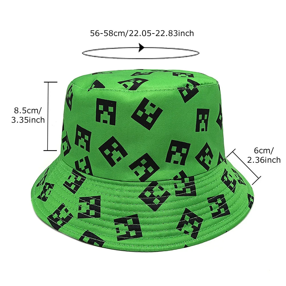 Game Pattern Bucket Hat For Women Men Summer