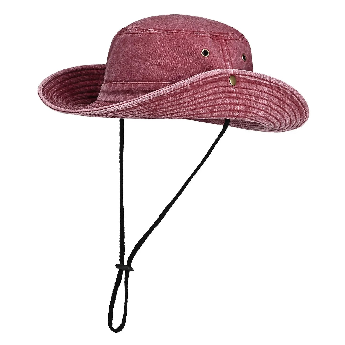 Solid Cotton Bucket Hat Outdoor Travel Cap Unisex