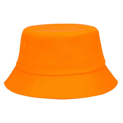 Solid Color Cotton Summer Bucket Hat