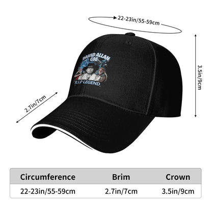 David Allan Coe Memorial Tribute Retro Baseball Cap
