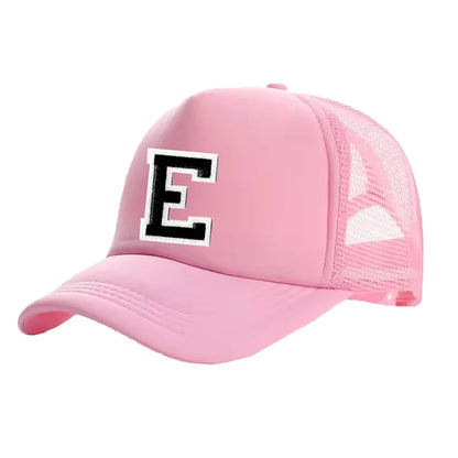 1pc Women's Personalized A-Z Letter Mesh Baseball Cap Lightweight Breathable Outdoor Sun Hat Outdoor Sun Protection Adjustable