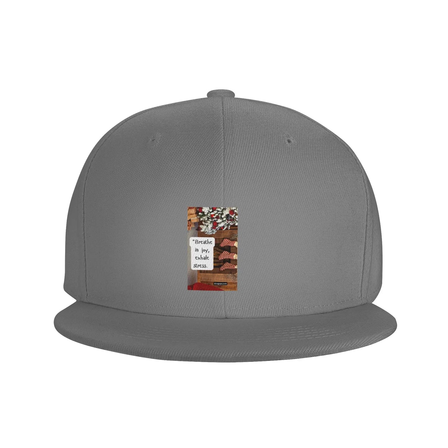 Breathe Joy Exhale Stress Snapback Cap