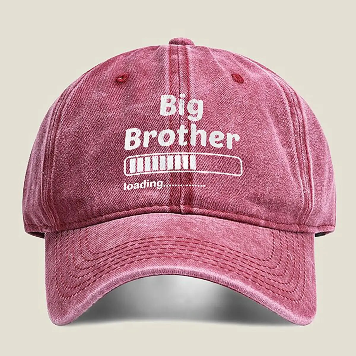 Big Brother Loading Fashion Washed Baseball Cap Hat Outdoor Activities