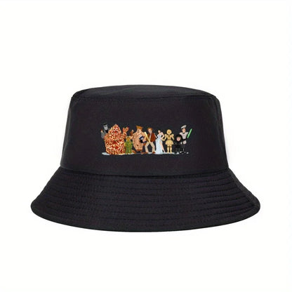 Street Style Logo Print Outdoor Bucket Hat Design