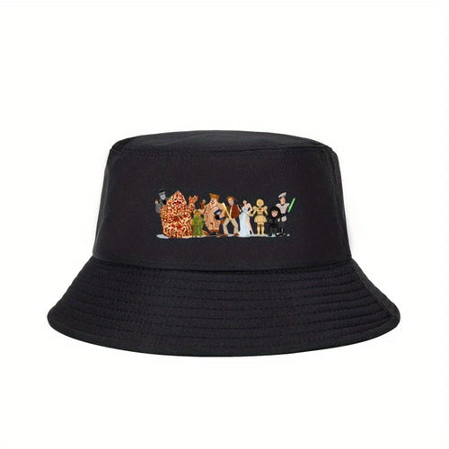 Street Style Logo Print Outdoor Bucket Hat Design
