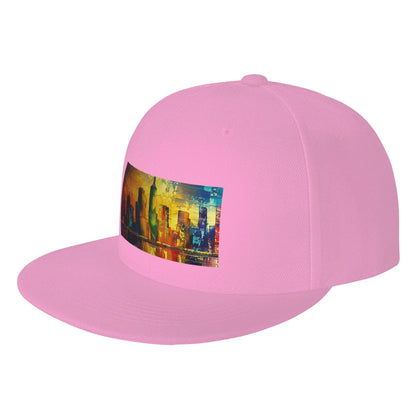 Fashion Sunset Lake Cityscape Art Snapback Cap