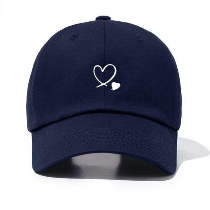 1 Piece Hearts Print Baseball Cap For Men And Women