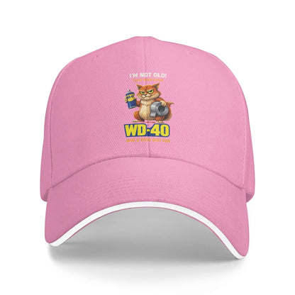 WD-40 Duct Tape Cat Humor Snapback Baseball Cap