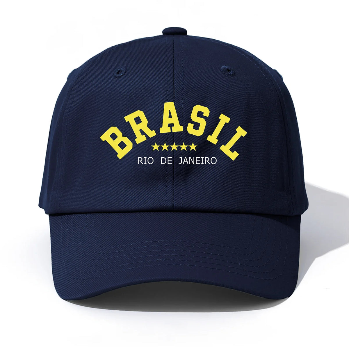 Brasil Retro Print Adjustable Baseball Cap