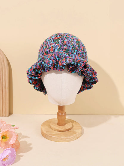 Women Handmade Crochet Hollow Knit Bucket Hat