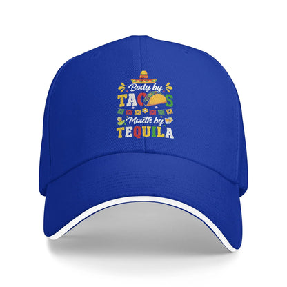 Tacos Tequila Sombrero Baseball Cap