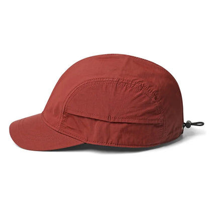 Short Brimmed Solid Color Baseball Cap Lightweight Quick Dry Polyester Adjustable Buckle Closure Sun Protection Breathable Brim