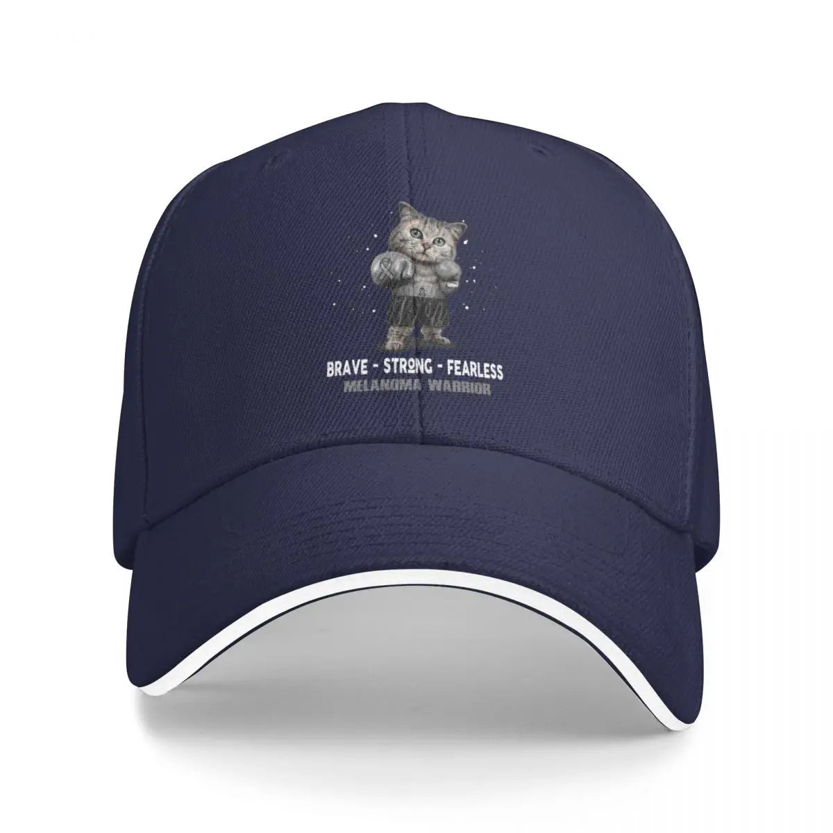 Melanoma Warrior Fearless Baseball Cap Design