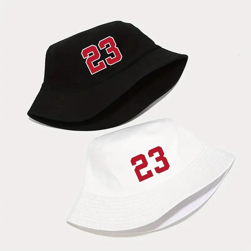 Number 23 Printed Bucket Hats Unisex Summer