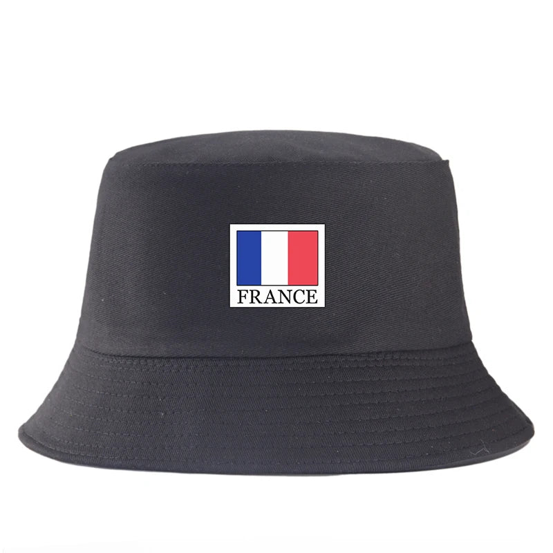 France Flag Cotton Bucket Hat