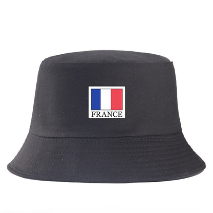 France Flag Cotton Bucket Hat