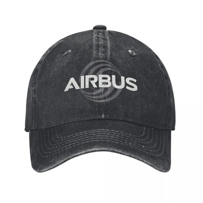 Airbus Aviation Denim Baseball Cap