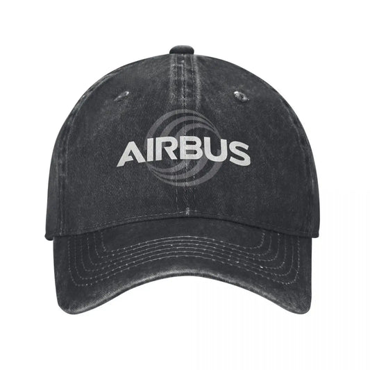 Airbus Aviation Denim Baseball Cap