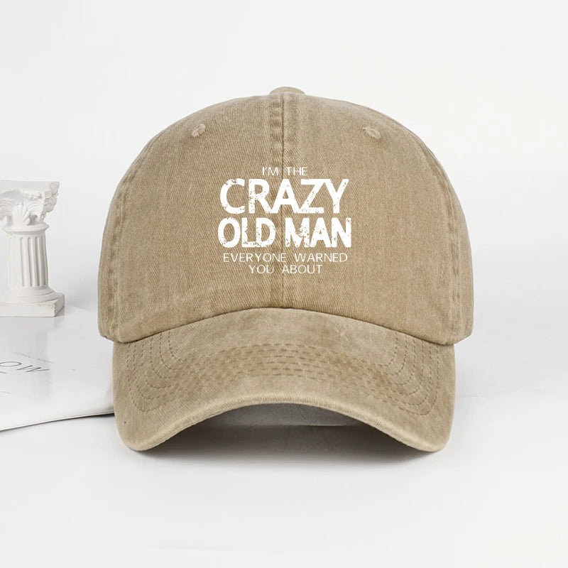 Crazy Old Man Baseball Cap
