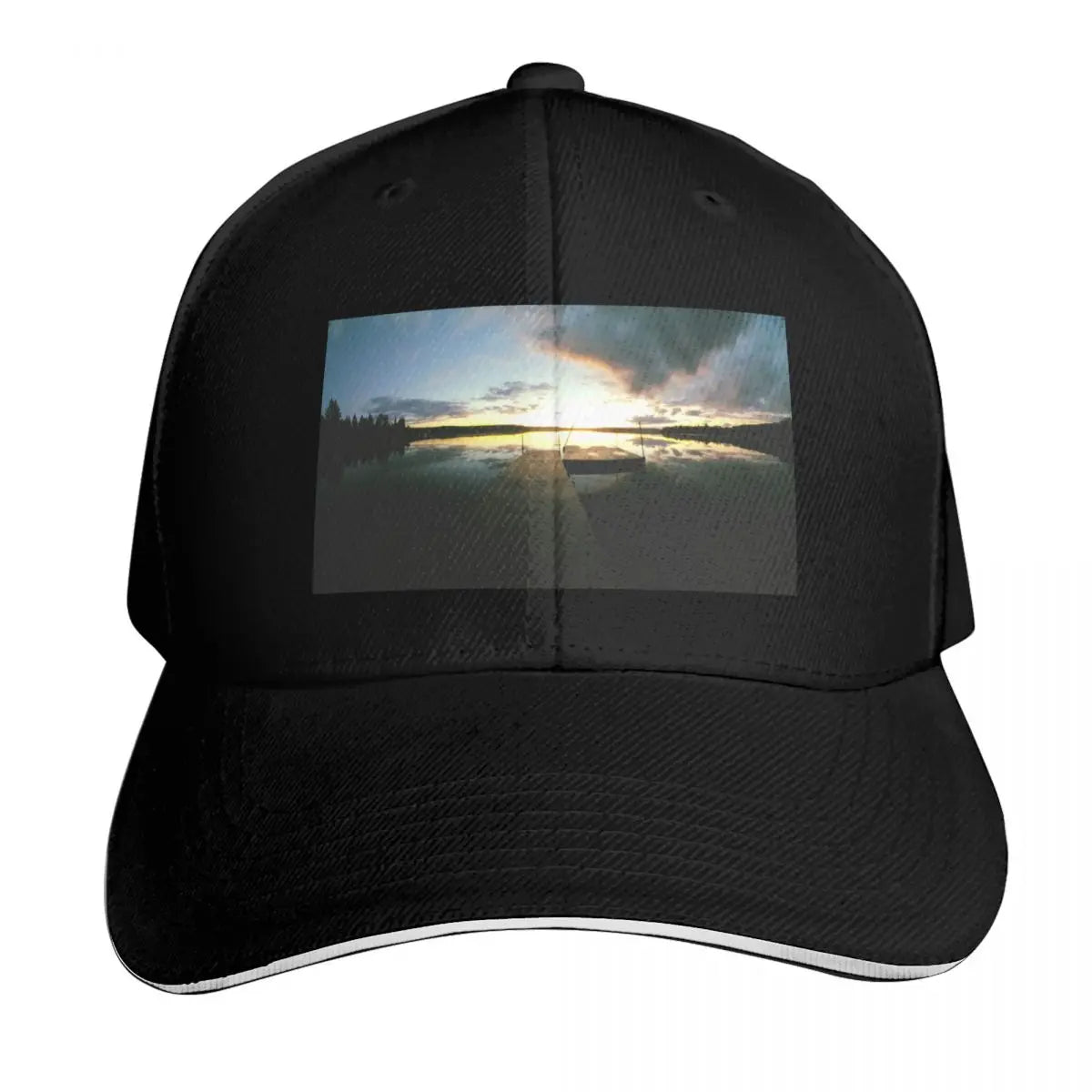 Sunset On The Quay Breathable Mesh Baseball Cap