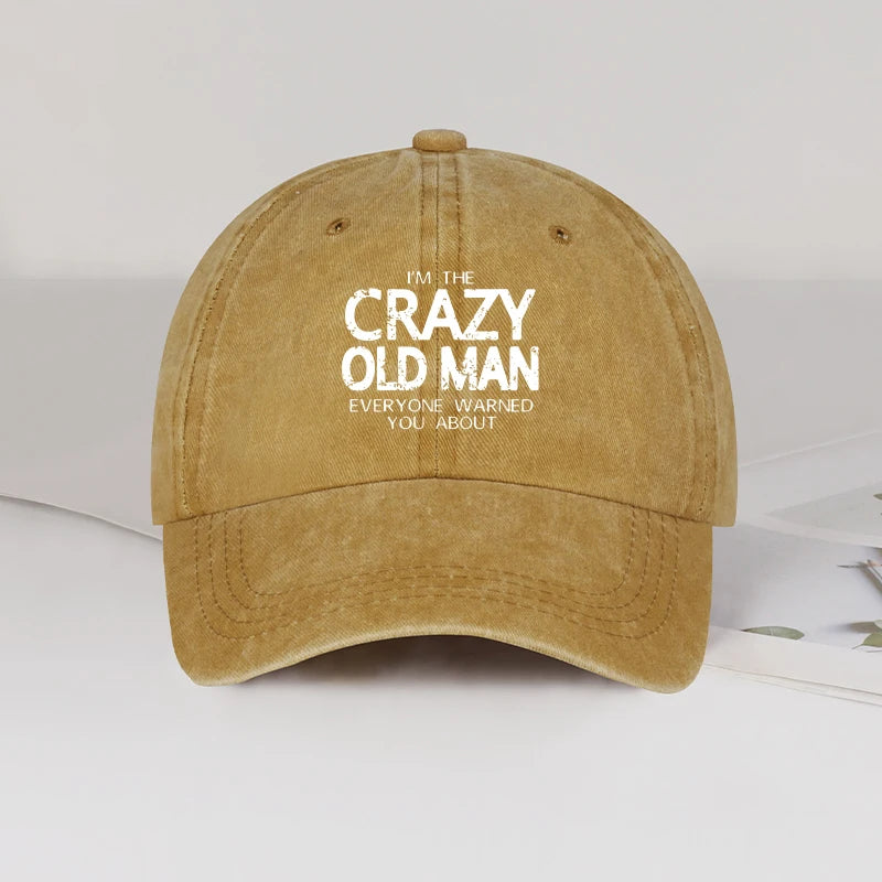 Crazy Old Man Baseball Cap
