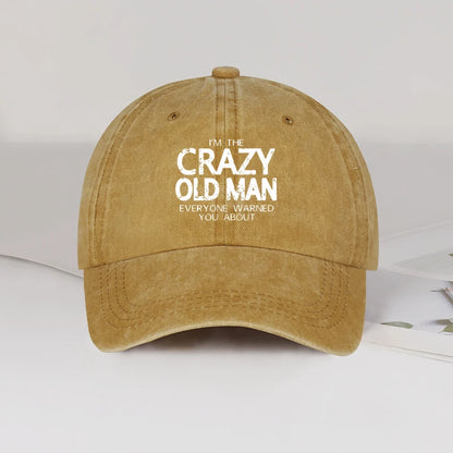Crazy Old Man Baseball Cap
