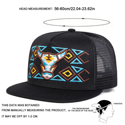 Ox Head Embroidery Outdoor Snapback Cap
